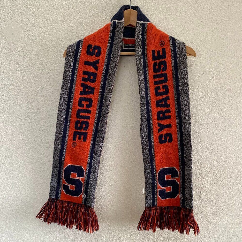Syracuse Orange Scarf FOCO 100% Acrylic Tassel Fringe OS One Size Adult Unisex